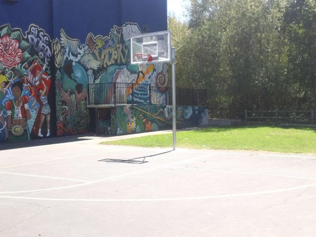 Profile of the basketball court Westside B&G Club, Santa Barbara, CA, United States