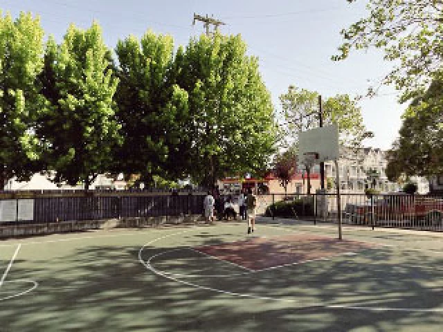 Profile of the basketball court Louden Nelson Center, Santa Cruz, CA, United States