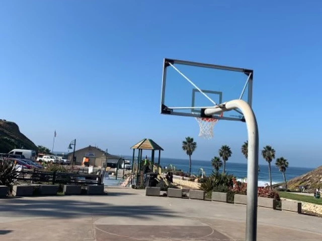 Profile of the basketball court Fletcher Cove State Park, Solana Beach, CA, United States