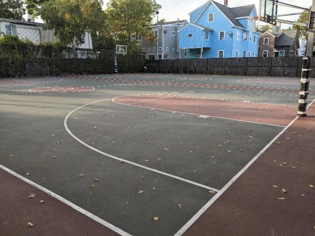 Profile of the basketball court Hoyt Field, Cambridge, MA, United States