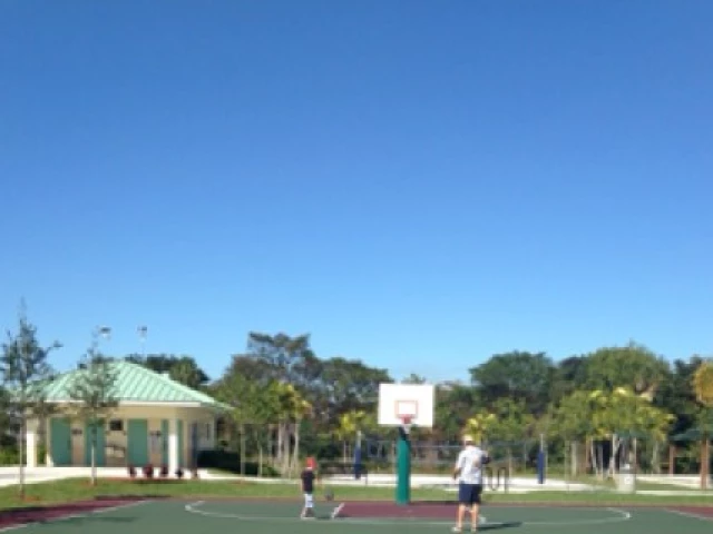 Profile of the basketball court George Brummer Park, Pompano Beach, FL, United States