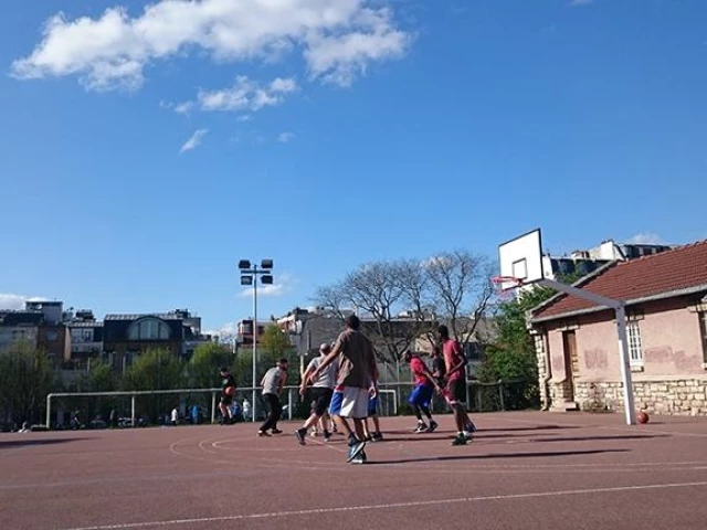 Profile of the basketball court Porte Dorée, Paris, France