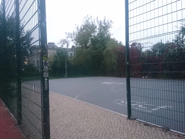 Profile of the basketball court Monbijou Park, Berlin, Germany