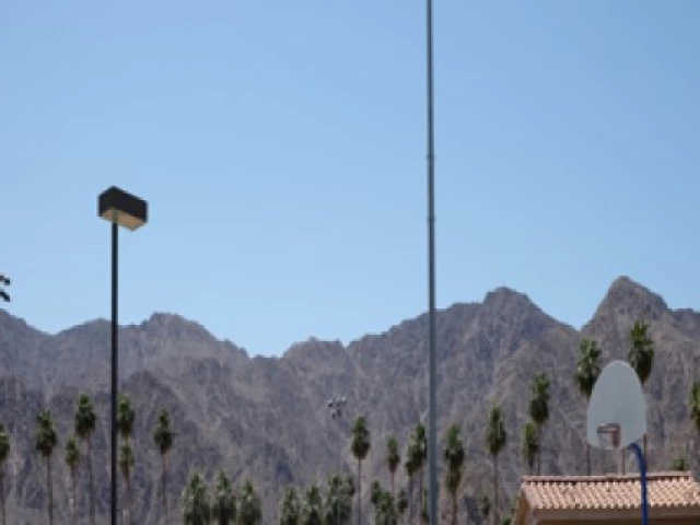 Profile of the basketball court La Quinta Community Park, La Quinta, CA, United States