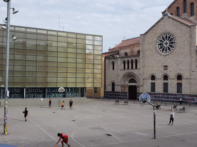 Profile of the basketball court Pista de Valldonzella, Barcelona, Spain