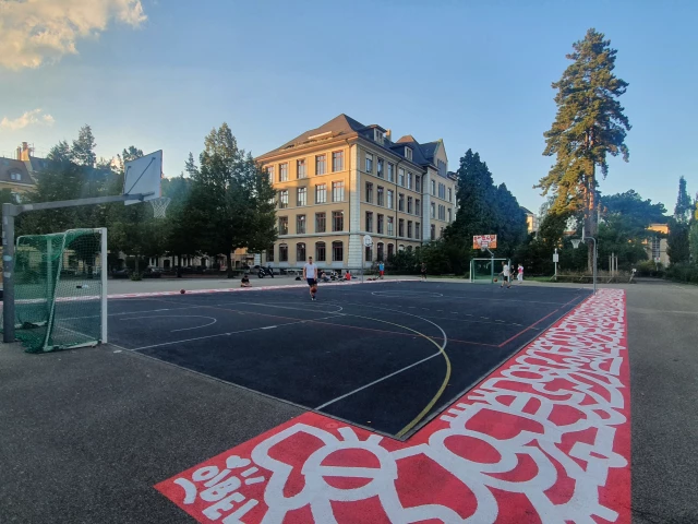 Profile of the basketball court Bäckeranlage, Zurich, Switzerland