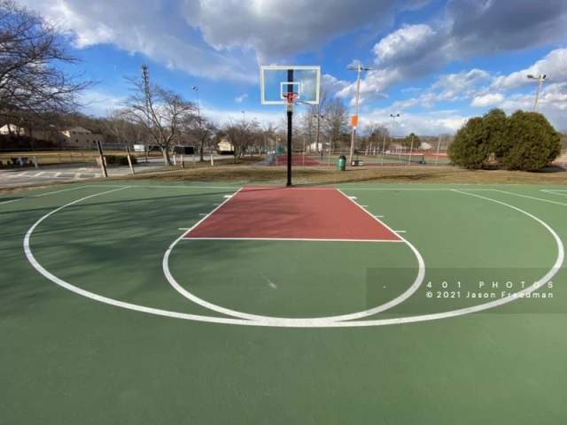 Profile of the basketball court Wilson Park, North Kingstown, RI, United States