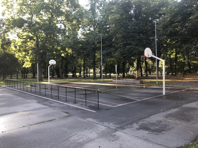 Profile of the basketball court Humlegården, Stockholm, Sweden