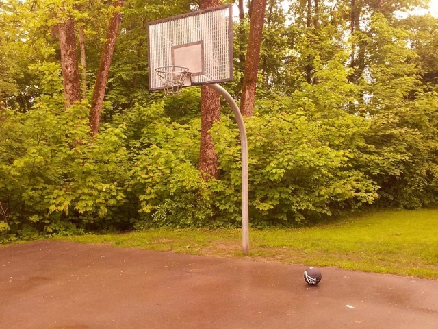 Profile of the basketball court Ghau Park, Sonthofen, Germany