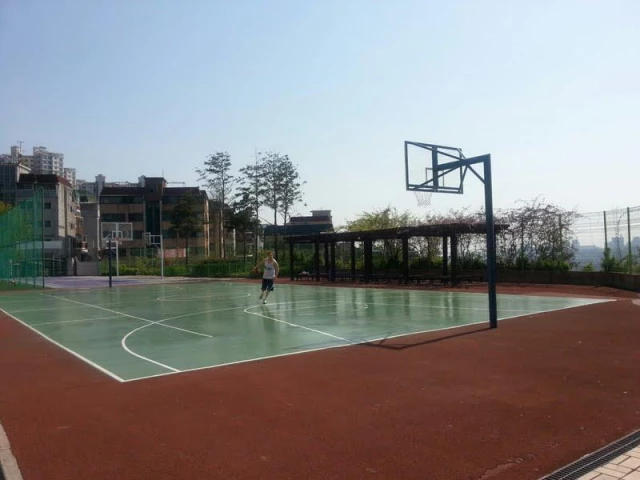 Profile of the basketball court Young-Rak Middle School, Seoul, South Korea