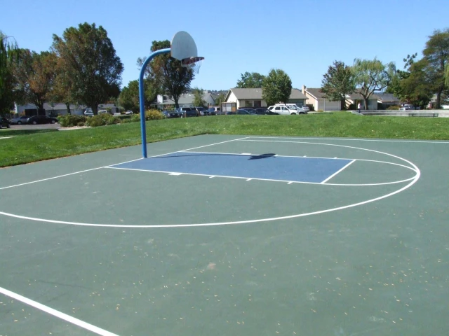 Profile of the basketball court Boothbay Park, San Mateo, CA, United States