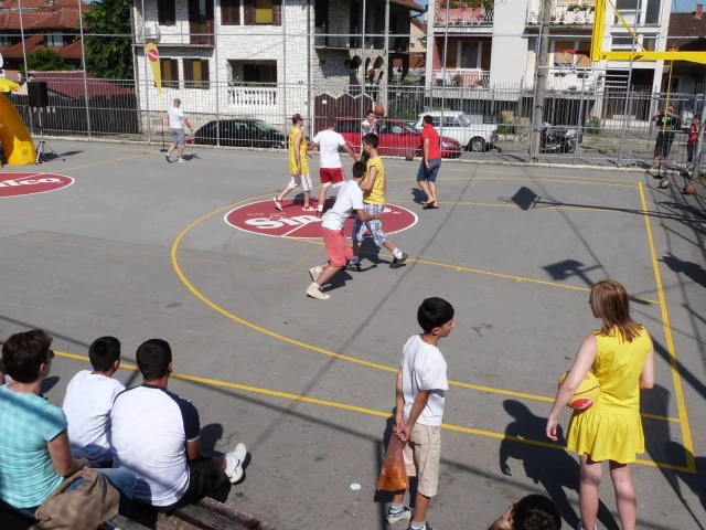 Profile of the basketball court OS Kadinjaca, Valjevo, Serbia
