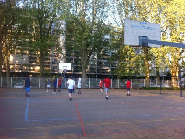 Profile of the basketball court Isenbart, Besançon, France