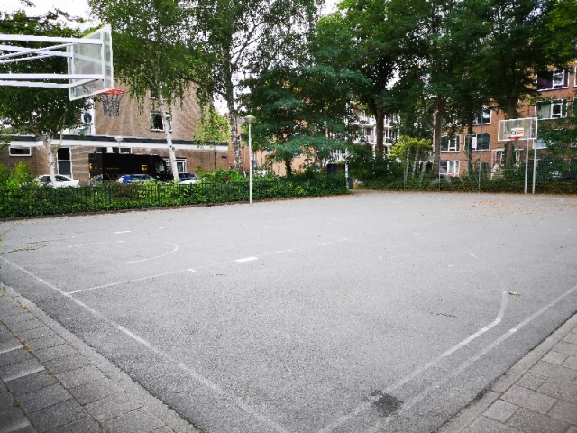 Profile of the basketball court Brittenburg Court, Amsterdam, Netherlands