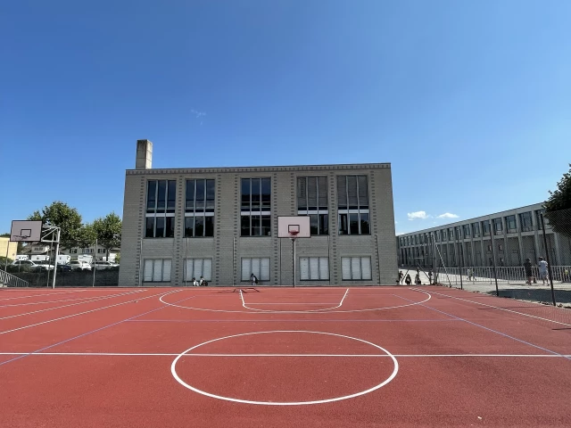 Profile of the basketball court Middle School De Grand-Champ, Gland, Switzerland
