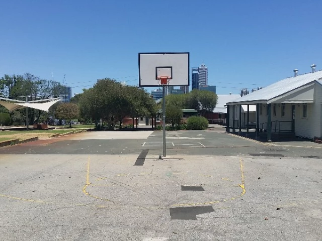 Profile of the basketball court Lincoln St, Highgate, Australia