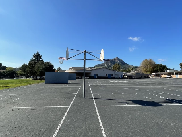 Profile of the basketball court Throop Park, San Luis Obispo, CA, United States