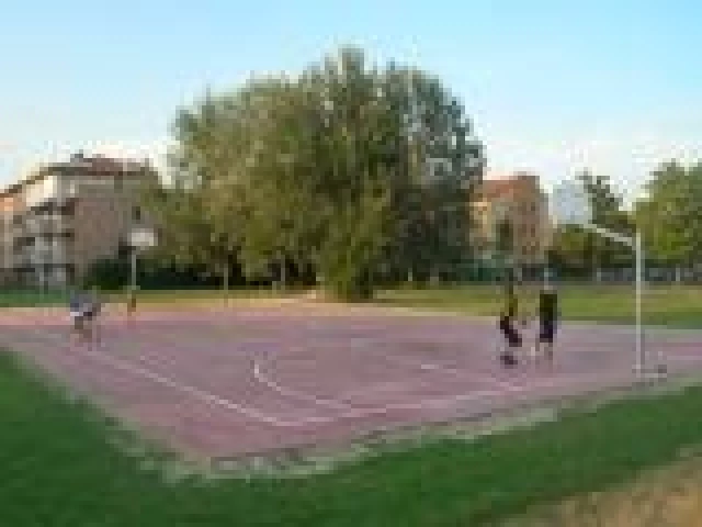 Profile of the basketball court Parco Schiaccianoci, Ferrara, Italy
