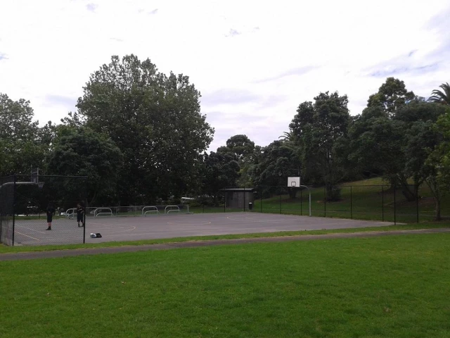 Profile of the basketball court Grey Lynn Park Court, Auckland, New Zealand