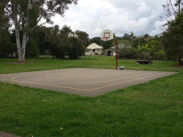 Profile of the basketball court Goodwin Terrrace, Moorooka, Australia