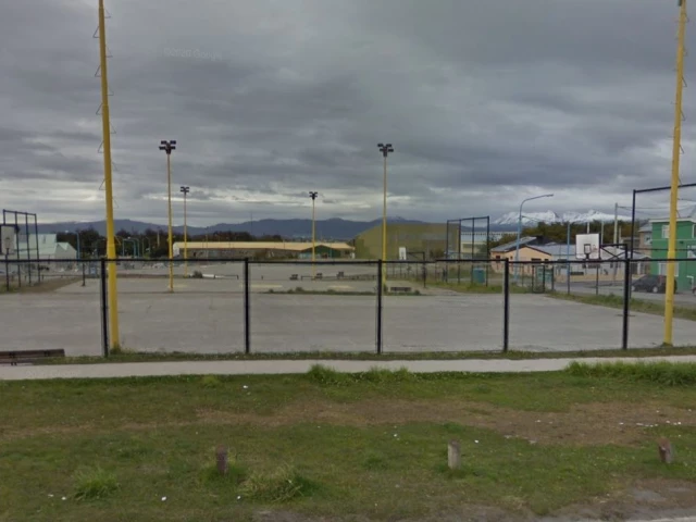 Profile of the basketball court Universidad Nacional de Tierra del Fuego, Ushuaia, Argentina