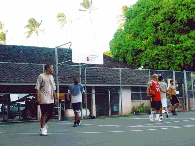 Profile of the basketball court Paki Park, Honolulu, HI, United States