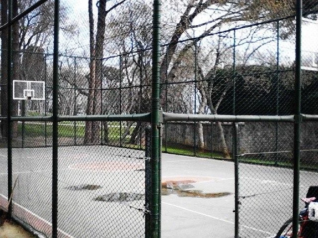 Profile of the basketball court Emirgan Park, Istanbul, Turkey