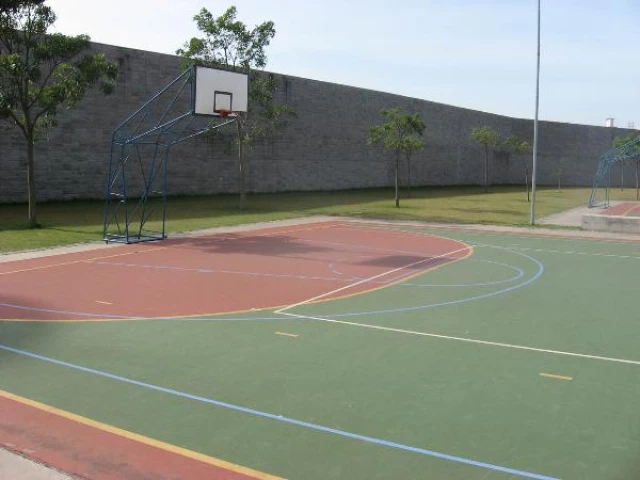 Profile of the basketball court Parque Juventude, Sao Paulo, Brazil