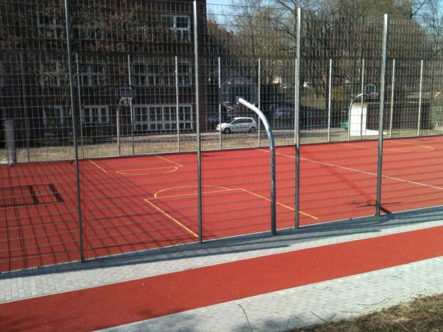 Profile of the basketball court Helene-Lange-Schule, Mannheim, Germany