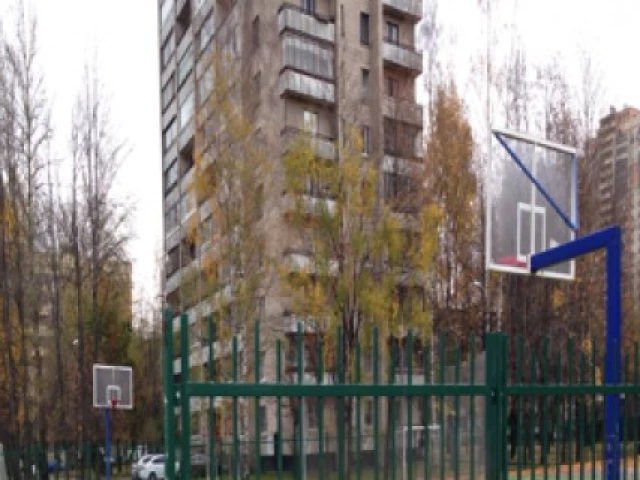 Profile of the basketball court Uchitelskaya, Saint Petersburg, Russia
