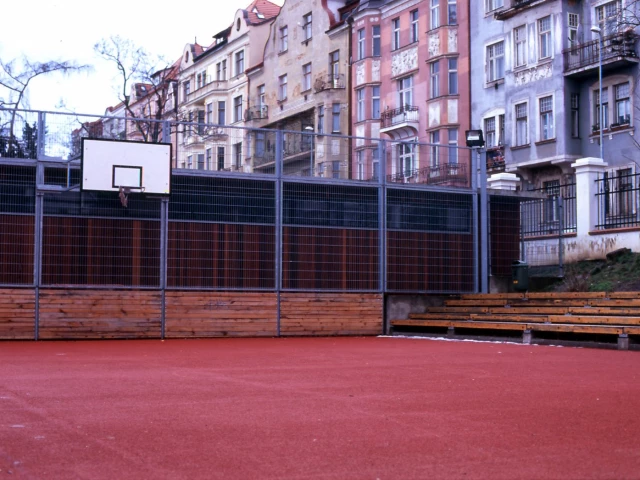 Profile of the basketball court Havlíčkovy Sady, Prague, Czechia