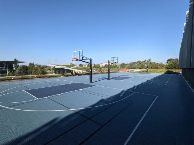 Profile of the basketball court Microsoft Basketball Court, Mountain View, CA, United States