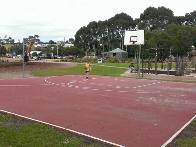 Profile of the basketball court Barwon Valley Park, Belmont, Australia