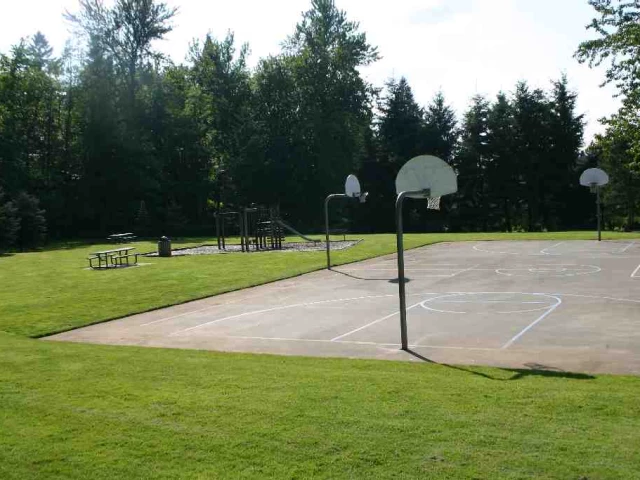 Profile of the basketball court Tupper Park, Sandy, OR, United States