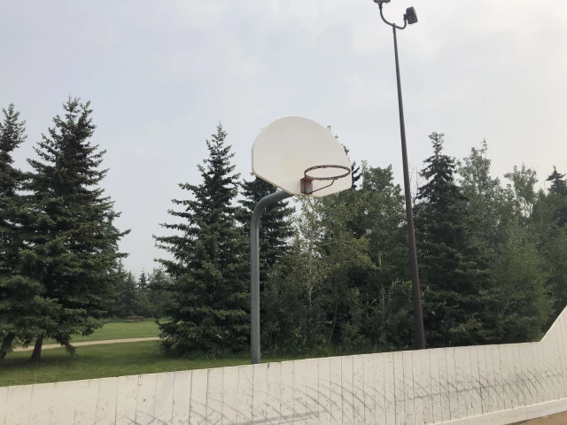 Profile of the basketball court Deer Ridge Park, St. Albert, Canada