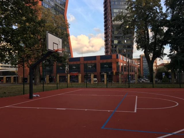 Profile of the basketball court Naujojo Sodo, Klaipeda, Lithuania