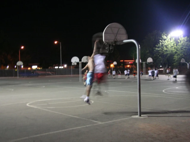 Profile of the basketball court Sunset Park, Las Vegas, NV, United States