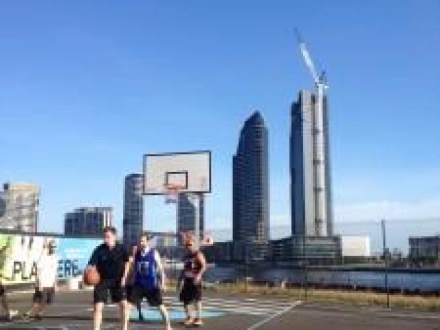 Profile of the basketball court Docklands 3pt Court, Docklands, Australia