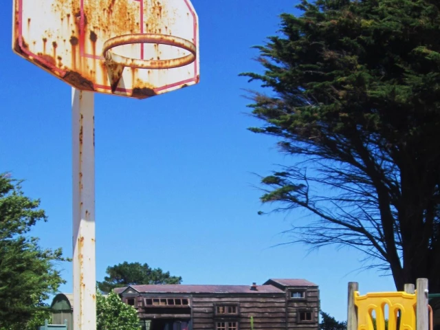 Profile of the basketball court Lake Ferry, Lake Ferry, New Zealand