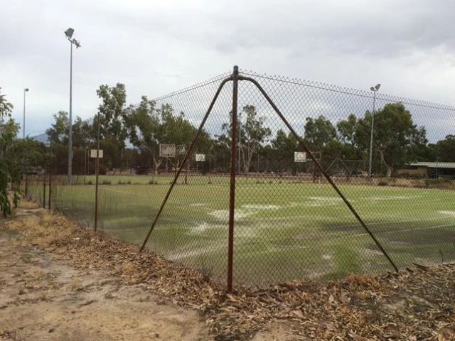 Profile of the basketball court Progress Park, Calingiri, Australia