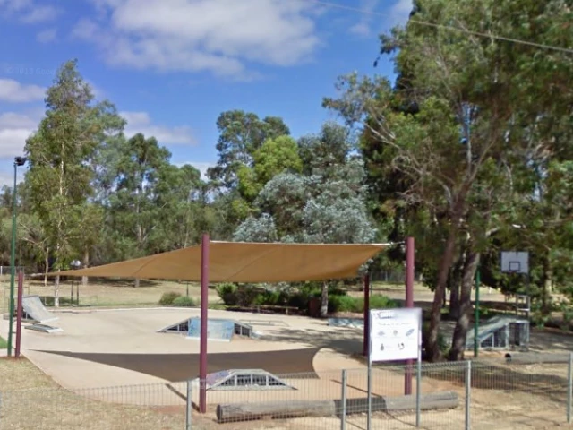 Profile of the basketball court Skatepark, Bindoon, Australia
