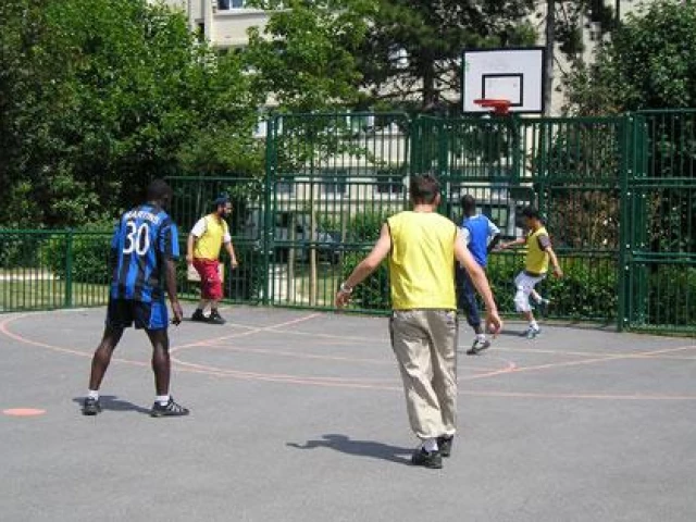 Profile of the basketball court City-Stade de Grais, Verrières-le-Buisson, France
