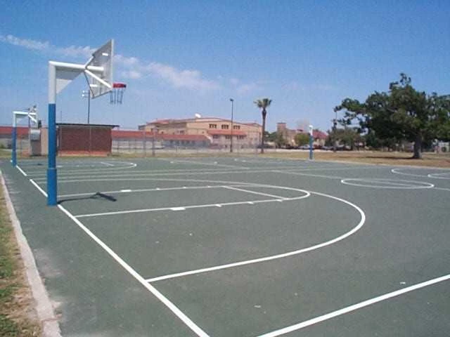 The two courts in Pittman Sullivan Park