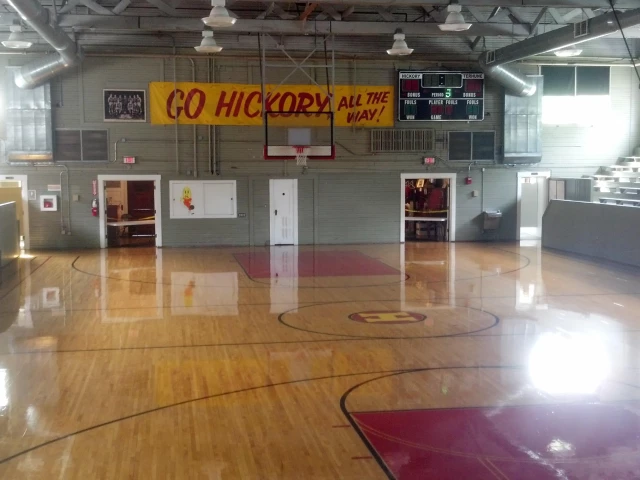 Profile of the basketball court Hoosier Gym, Knightstown, IN, United States