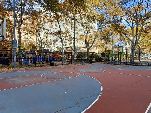 Profile of the basketball court McLaughlin Park, Brooklyn, NY, United States