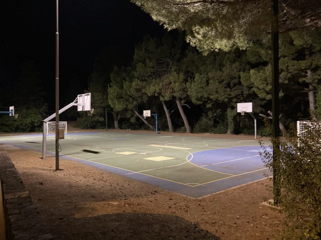 Profile of the basketball court Basketball Court Nerezine, Nerezine, Croatia