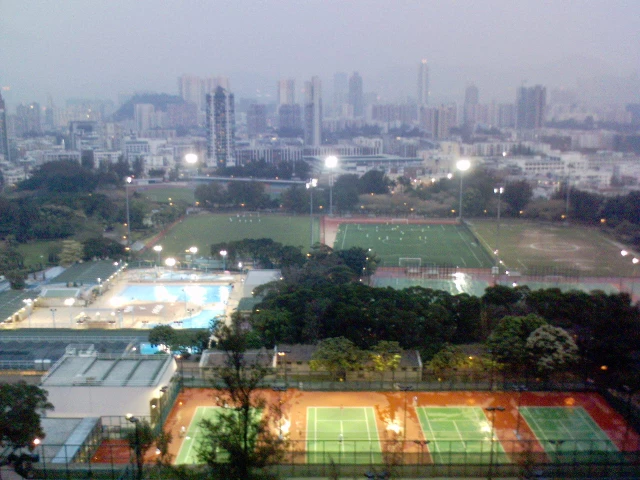 Profile of the basketball court Kowloon Tsai Park, Hong Kong, Hong Kong
