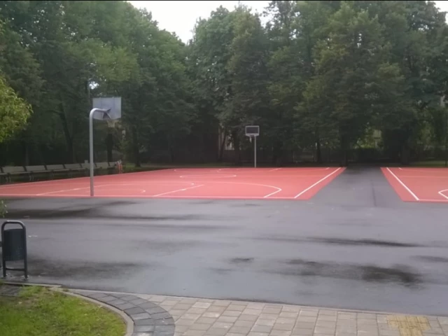 Profile of the basketball court Ziedoņdārzs, Riga, Latvia