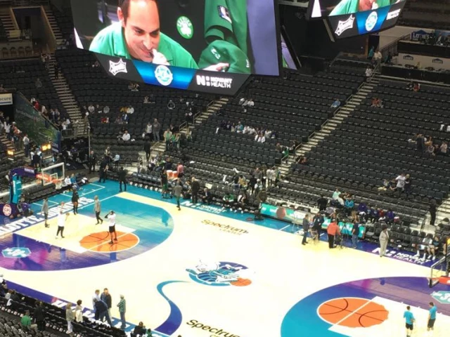 Profile of the basketball court Spectrum Center (Charlotte Hornets), Charlotte, NC, United States