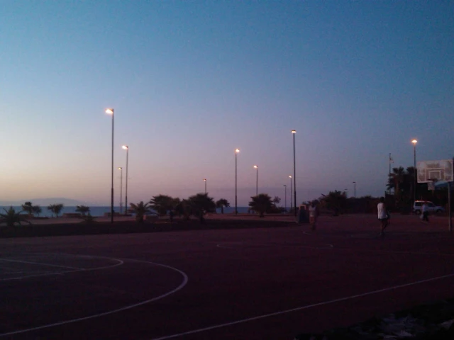Alcalá Beach Court at Sunset